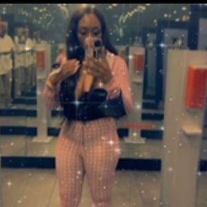 Pink and black two piece romper